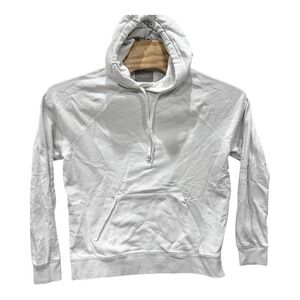 Everlane Off Duty French Terry Hoodie Sweatshirt Womens Sz Large Ivory